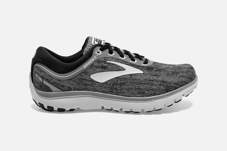 Brooks Pureflow 7 Road Running Shoes Womens Grey 905724-HTY